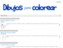Tablet Screenshot of dibujoscolorear.org